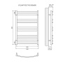 Полотенцесушитель электрический Lemark Atlantiss LM32810REBL П10 500x800, левый/правый, черный Полотенцесушитель электрический Lemark Atlantiss LM32810REBL П10 500x800, левый/правый, черный