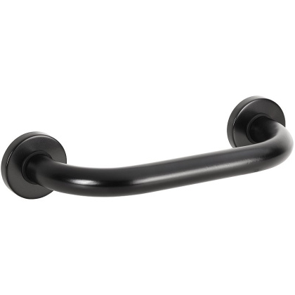 Поручень Bemeta Help 301100300 Черный матовый, 300 мм,  чёрный с крышками