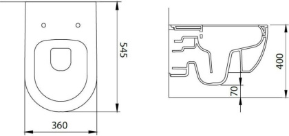 Чаша подвесного унитаза Allen Brau Priority 4.31001.31 черный матовый Чаша подвесного унитаза Allen Brau Priority 4.31001.31 черный матовый