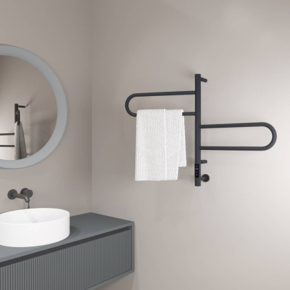 Полотенцесушитель электрический Vincea VTD-1R1CGE 44x60, графит, таймер Полотенцесушитель электрический Vincea VTD-1R1CGE 44x60, графит, таймер