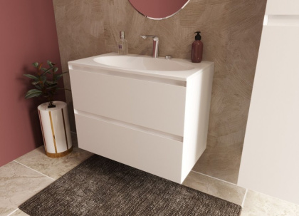 Тумба подвесная под умывальник Malta 800х470 2 ящика (ШхГхВ) 798х466х607