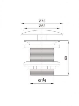 CZR-А81-01 Выпуск для раковины с фиксированной декоративной крышкой, хром CZR-А81-01 Выпуск для раковины с фиксированной декоративной крышкой, хром