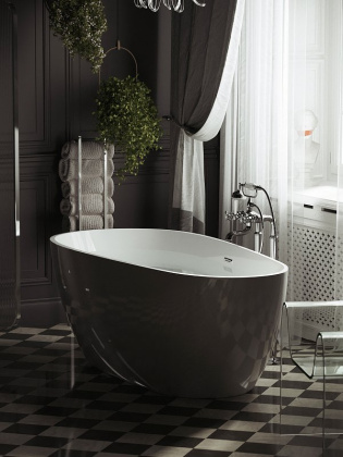 Ванна Avocado акриловая отдельностоящая, белый, Размер 1700*800*600мм, арт. FB18