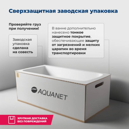 Акриловая ванна Aquanet Fregate 120x120 (с каркасом)
