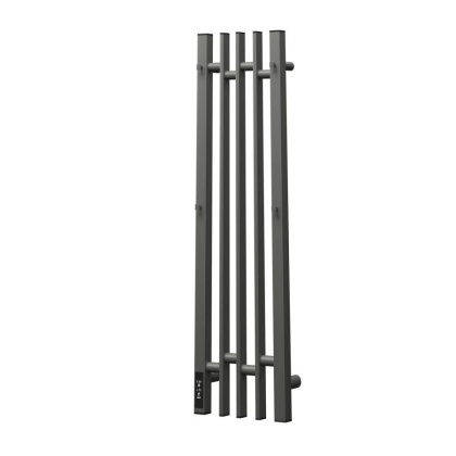Полотенцесушитель электрический Point Фрея PN20738GB П2 180x800 диммер слева, графит блеск Полотенцесушитель электрический Point Фрея PN20738GB П2 180x800 диммер слева, графит блеск