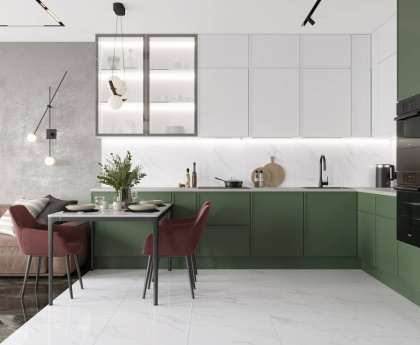 Swizer White Керамогранит белый 60x60 Матовый