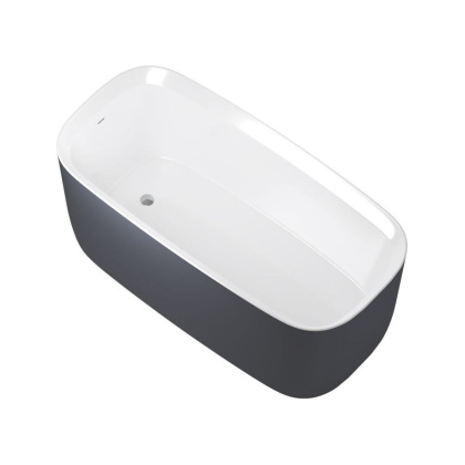 Акриловая ванна Allen Brau Infinity 170x78 2.21003.20/AM белый глянец (панель антрацит), шт Акриловая ванна Allen Brau Infinity 170x78 2.21003.20/AM белый глянец (панель антрацит), шт
