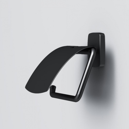 A90341422 Gem, Держатель для туалетной бумаги с крышкой, черный A90341422 Gem, Держатель для туалетной бумаги с крышкой, черный