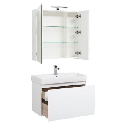 Мебель для ванной Aquanet Йорк 85 белый Мебель для ванной Aquanet Йорк 85 белый