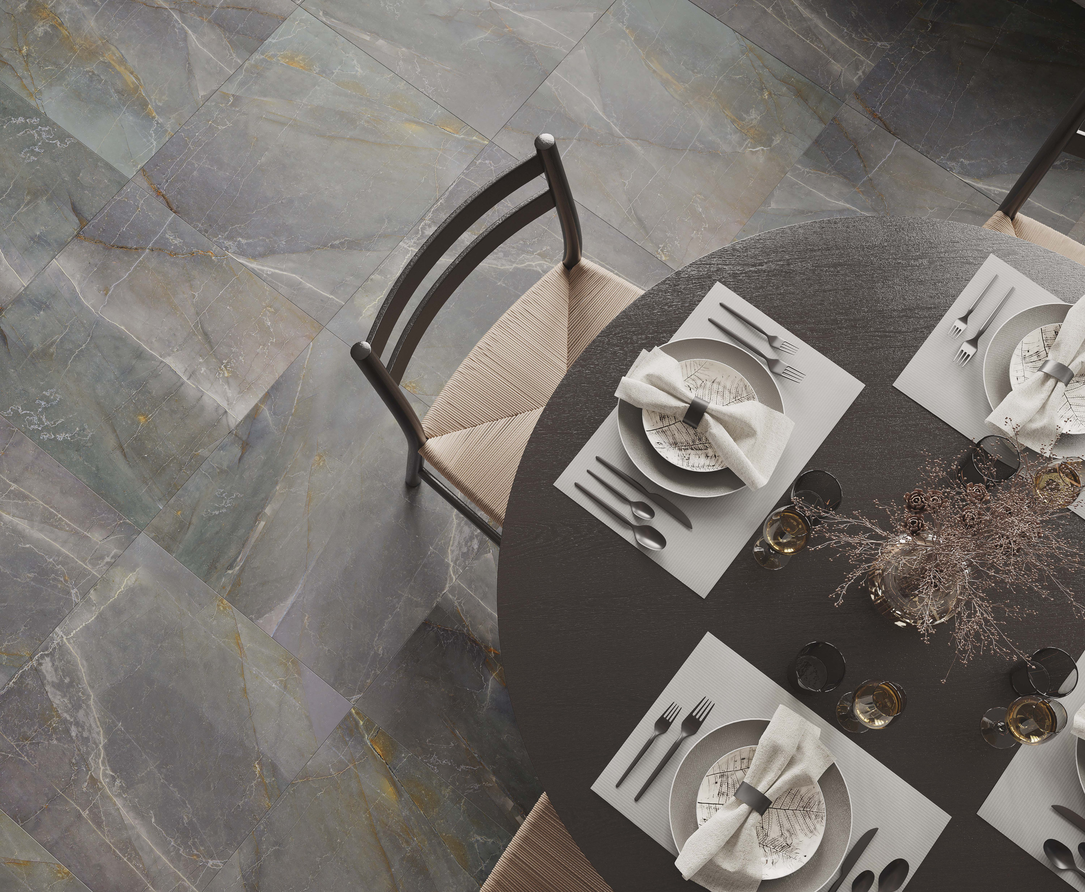 Shade Плитка настенная тёмно-серый 25х75