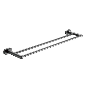 Полотенцедержатель двойной, SG5127T Shevanik, Оружейная сталь