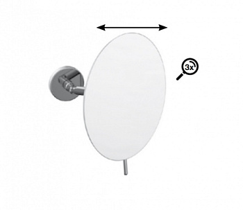 Косметическое зеркало без подсветки