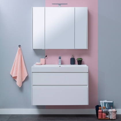 Мебель для ванной Aquanet Бруклин 100 белый Мебель для ванной Aquanet Бруклин 100 белый