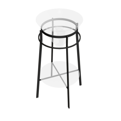 Металлическая структура CONO напольная 44, черная матовая CO.44\BLK.M