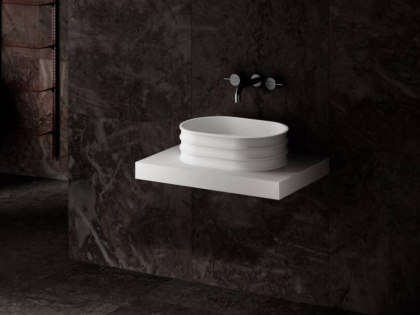 Раковина накладная ABBER Stein AS2650 белая матовая Раковина накладная ABBER Stein AS2650 белая матовая