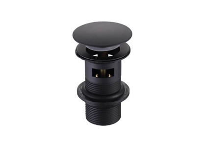 Смеситель для раковины 227 с донным клапаном AQUATEK, матовый черный AQ1005MB ВЕГА 