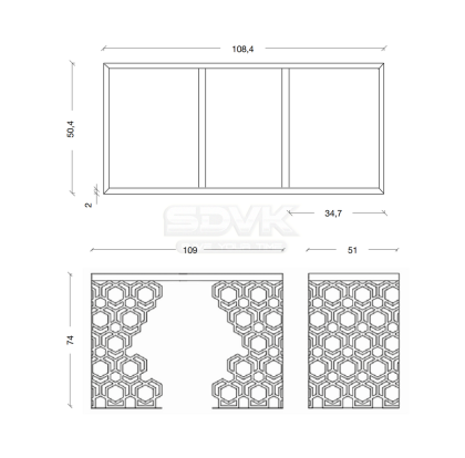 Консоль AURA Хром 891-CR Boheme Консоль AURA Хром 891-CR Boheme