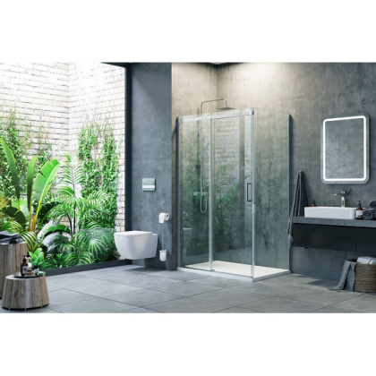 Боковая стенка EXCELLENT Rols 80 см (хром)