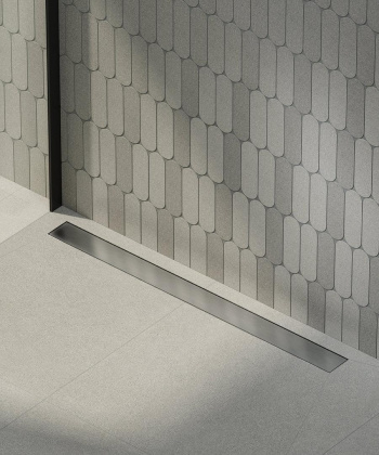 Душевой лоток double из нержавеющей стали, 85 см