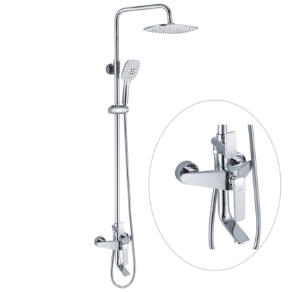 Душевая система латунь белый/хром R1336 Душевая система латунь белый/хром R1336