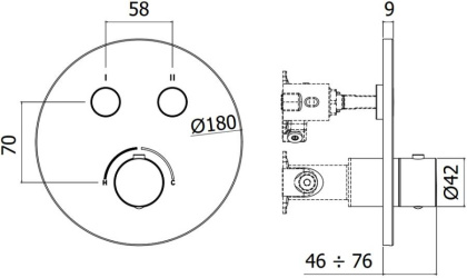 Смеситель для душа Paffoni Compact Box CPM018BO Смеситель для душа Paffoni Compact Box CPM018BO