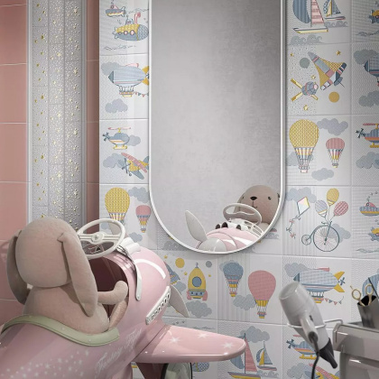 Плитка настенная 5169 Калейдоскоп светло-розовый 20*20*6,9 (26шт/1,04м2), м2 Плитка настенная 5169 Калейдоскоп светло-розовый 20*20*6,9 (26шт/1,04м2), м2