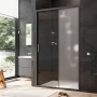 W90G-120-1-195BM Gem Solo Дверь душевая 120х195, стекло матовое, профиль Черный матовый