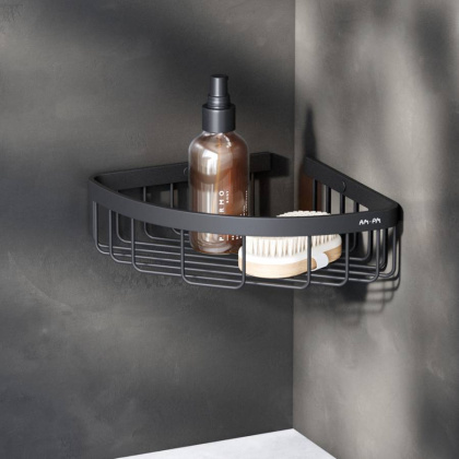 A7452122 Sense L Корзина для душа угловая, черный A7452122 Sense L Корзина для душа угловая, черный