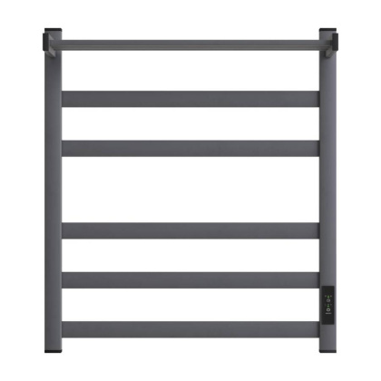 Полотенцесушитель электрический Point Меркурий PN83856PGR П5 500x600 с полкой, диммер справа, графит премиум Полотенцесушитель электрический Point Меркурий PN83856PGR П5 500x600 с полкой, диммер справа, графит премиум