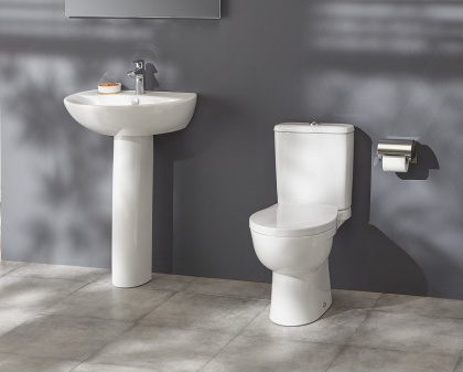 Крышка-сиденье для унитаза Jacob Delafon Patio E70021-00 с микролифтом, петли хром, шт