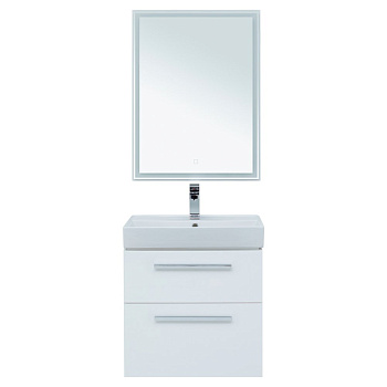 Мебель для ванной Aquanet Nova 60 белый (2 ящика) Мебель для ванной Aquanet Nova 60 белый (2 ящика)