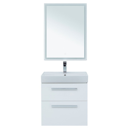 Мебель для ванной Aquanet Nova 60 белый (2 ящика) Мебель для ванной Aquanet Nova 60 белый (2 ящика)