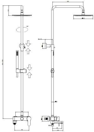 Душевая стойка Paffoni Blu ZCOL632BO белый матовый Душевая стойка Paffoni Blu ZCOL632BO белый матовый
