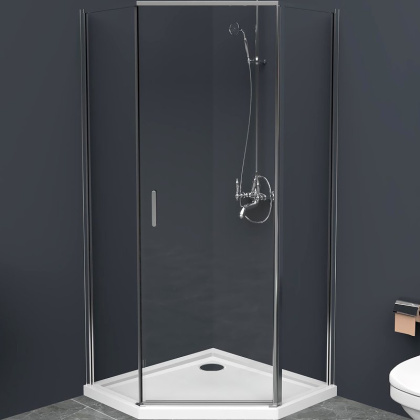 Душевой уголок BelBagno UNO-195-P-1-80-C-Cr