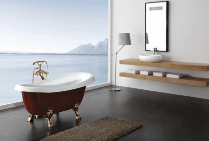 Акриловая ванна BELBAGNO BB04-ROS, красный Акриловая ванна BELBAGNO BB04-ROS, красный