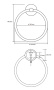 Кольцо для полотенец Bemeta Omega 104104062 Хром