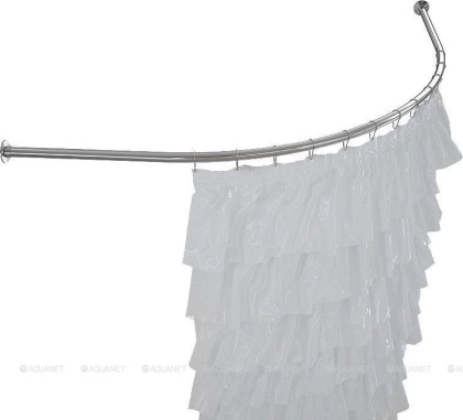 Карниз для ванны Aquanet Capri полукруглый, 160х100, хром