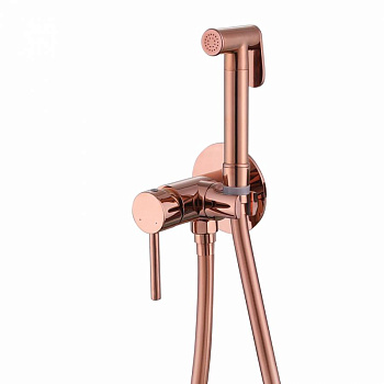 Смеситель ABBER Wasser Kreis AF8125RG с гигиеническим душем, розовое золото Смеситель ABBER Wasser Kreis AF8125RG с гигиеническим душем, розовое золото