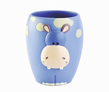 Стакан для зубных щеток Lippe, 9,5х9,8х8,1 см, синий, K-8128