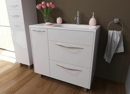 Комплект мебели Barcelona 900х450 правосторонний напольный 2 ящика 1 дверь (ШхГхВ) 898х446х860 Комплект мебели Barcelona 900х450 правосторонний напольный 2 ящика 1 дверь (ШхГхВ) 898х446х860