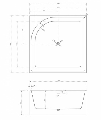 Акриловая ванна ABBER AB9337 белая