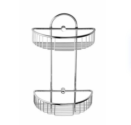 Двойная полочка для мыла угловая - мыльница Двойная полочка для мыла угловая - мыльница