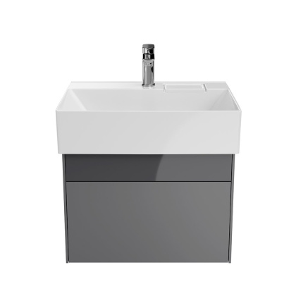 Тумба LOGICA подвесная 2 ящика 60 см, стальной серый LO.60.2\ST