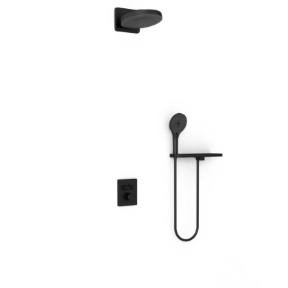 Душевой комплект Inspire VSFW-3I21MT1RMB встраиваемый, термостатический, двухрежимный, черный