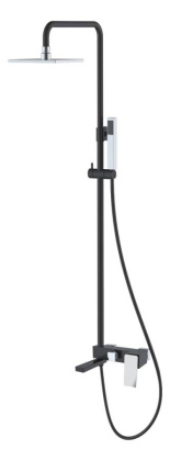 Стойка для душа Q BlackChrome.2_Комплект Стойка для душа Q BlackChrome.2_Комплект