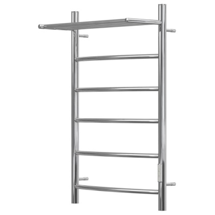 Полотенцесушитель электрический Point Афина PN04858P П5 500x800 с полкой, диммер справа, хром Полотенцесушитель электрический Point Афина PN04858P П5 500x800 с полкой, диммер справа, хром