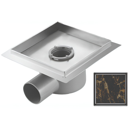 Душевой трап RGW Shower Drain SDR-11 Q 21211130-02 с решеткой под плитку Душевой трап RGW Shower Drain SDR-11 Q 21211130-02 с решеткой под плитку