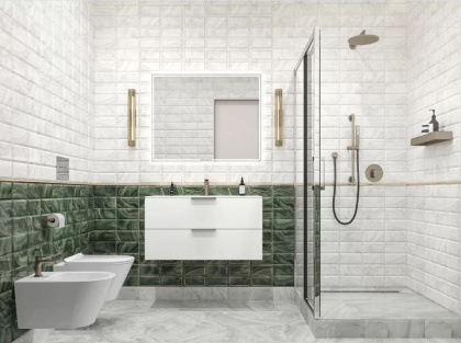 Сеттиньяно белый грань глянцевый 9,9x20x0,92