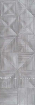 Плитка настенная Delicate Lines темно-серый структура 25х75 (O-DEL-WTU402) (6шт/1,125м2), м2
