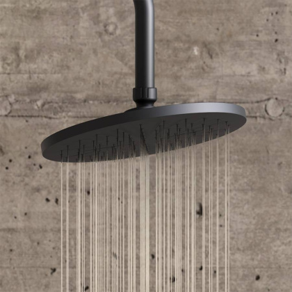 977000300 Jupiter, душ.система: верхн.душ 225 мм, ручн.душ 1 ф-ция 120 мм, штанга 1010 мм , Черный